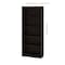 Bestar Universel 30W Standard Bookcase, Dark Chocolate 65715-000079 - alternate 5